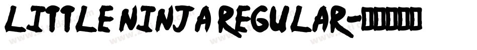 little ninja Regular字体转换